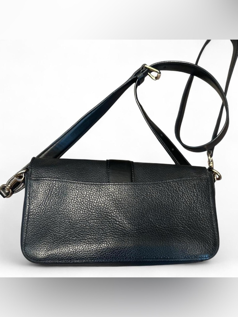 Coach Georgiana, black, pebble leather and gold hardware No: B2122-5493 - Picture 7 of 13